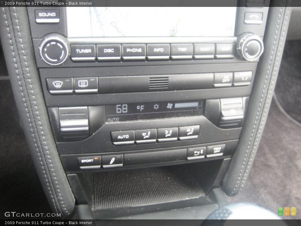 Black Interior Controls for the 2009 Porsche 911 Turbo Coupe #52273513