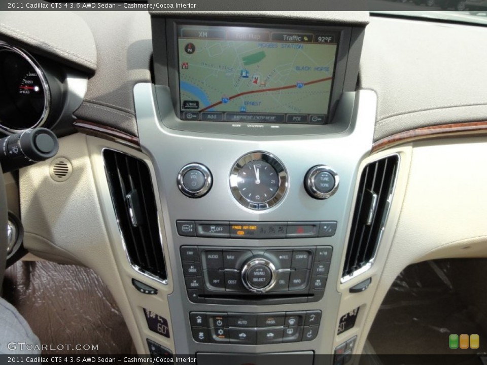 Cashmere/Cocoa Interior Navigation for the 2011 Cadillac CTS 4 3.6 AWD Sedan #52273720