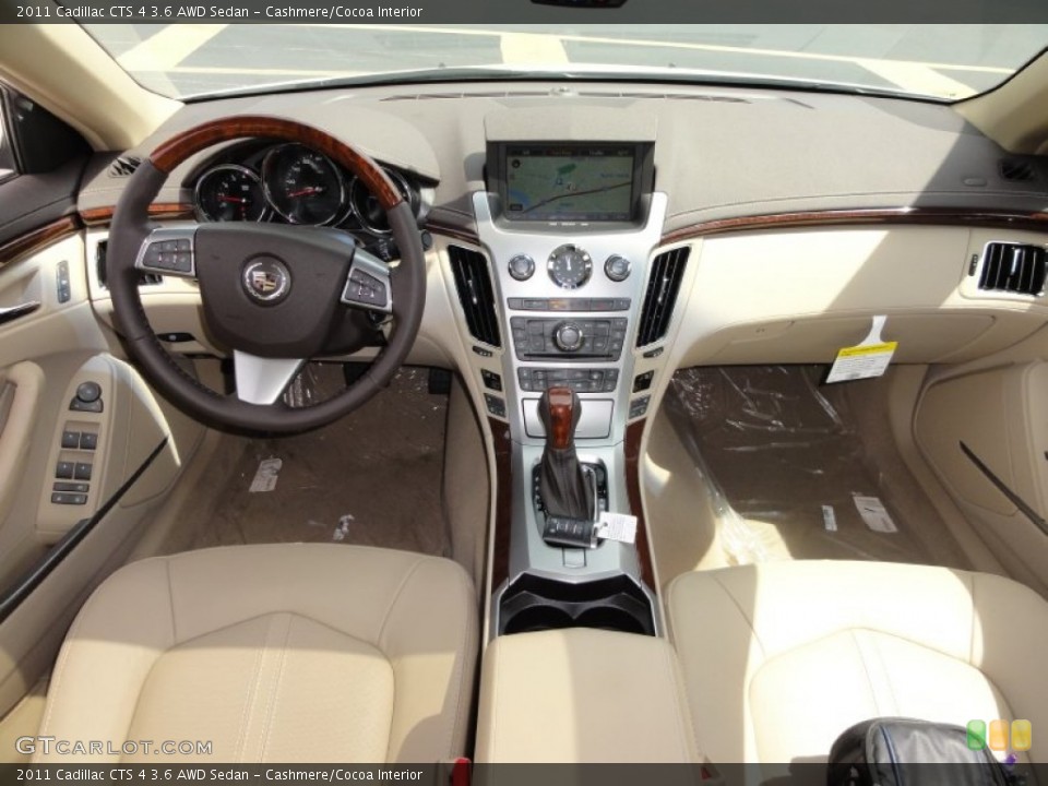 Cashmere/Cocoa Interior Dashboard for the 2011 Cadillac CTS 4 3.6 AWD Sedan #52274071