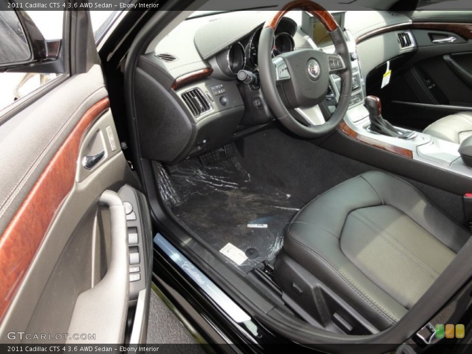 Ebony Interior Photo for the 2011 Cadillac CTS 4 3.6 AWD Sedan #52274392