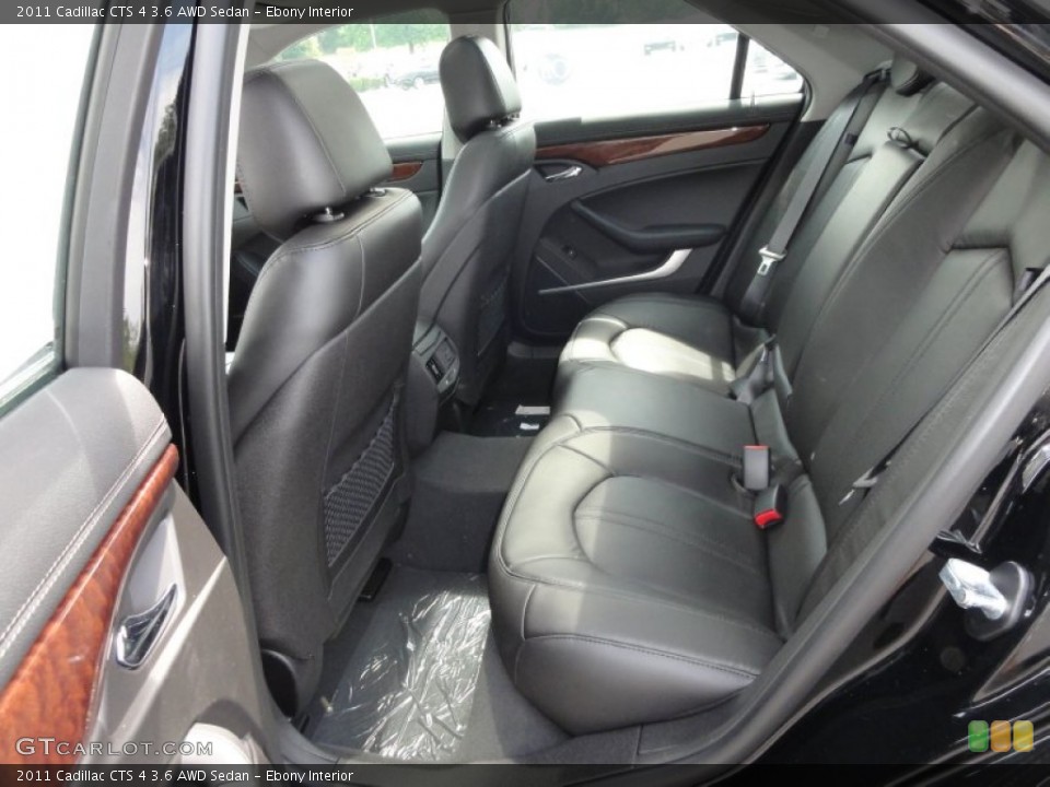 Ebony Interior Photo for the 2011 Cadillac CTS 4 3.6 AWD Sedan #52274410