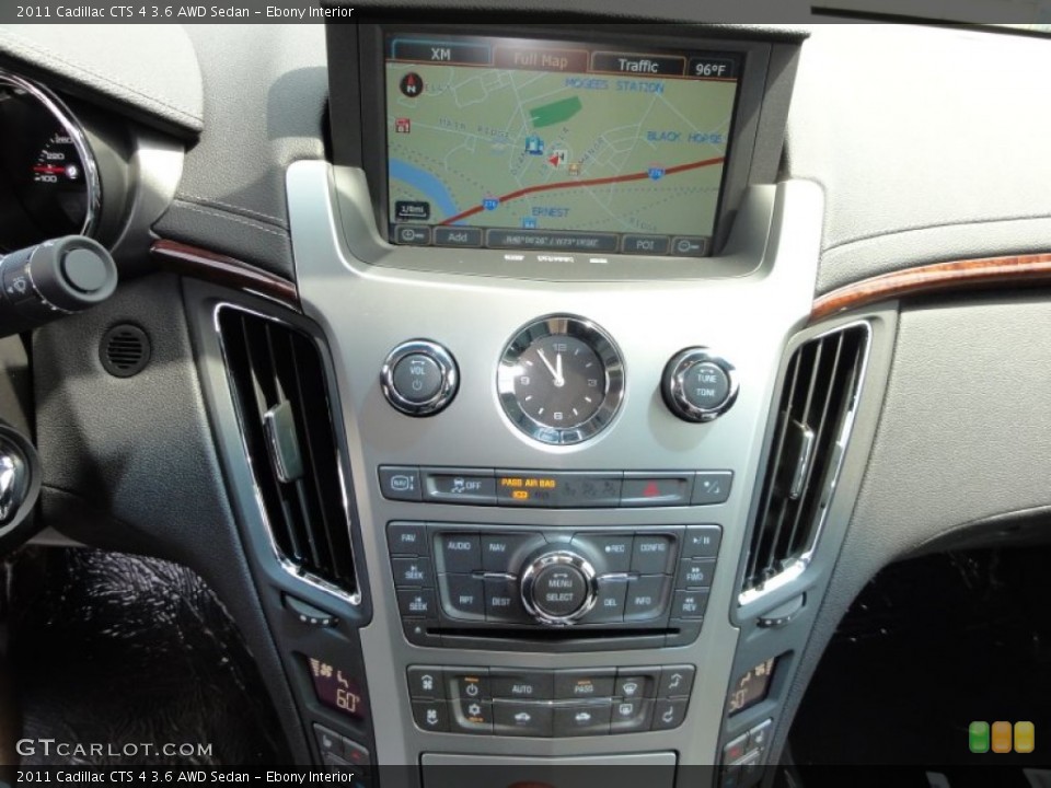 Ebony Interior Navigation for the 2011 Cadillac CTS 4 3.6 AWD Sedan #52274482