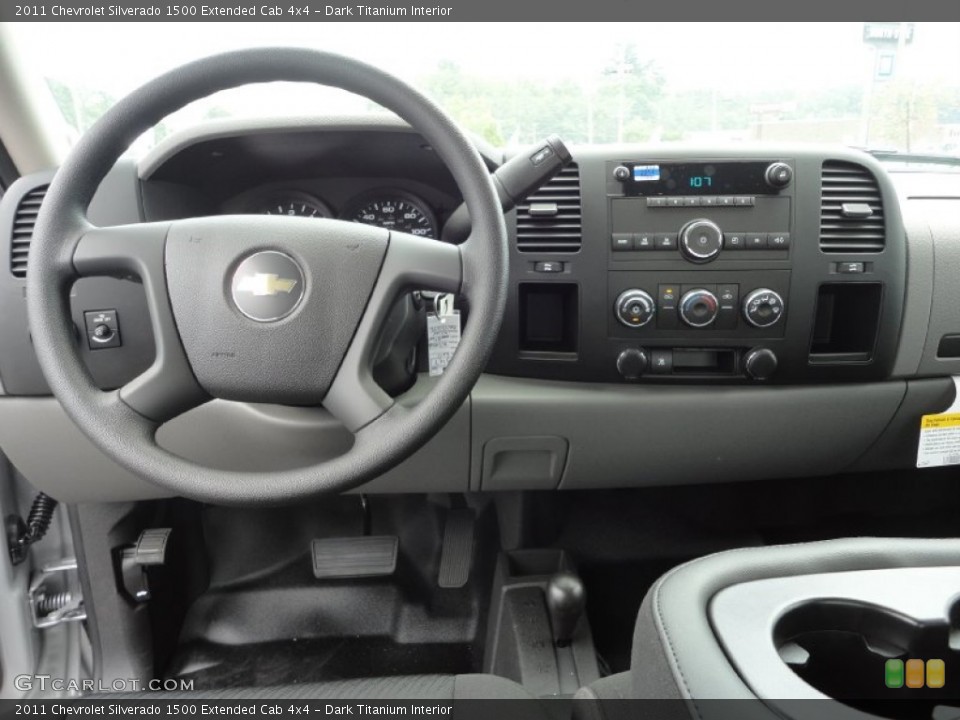 Dark Titanium Interior Dashboard for the 2011 Chevrolet Silverado 1500 Extended Cab 4x4 #52275202