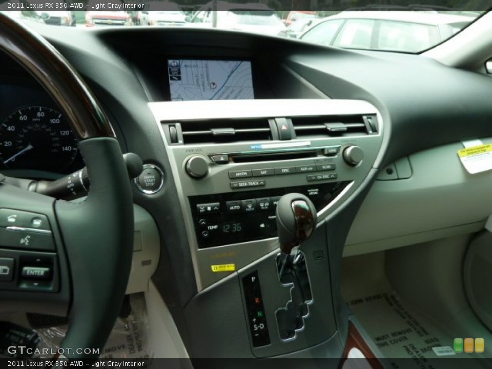 Light Gray Interior Controls for the 2011 Lexus RX 350 AWD #52281803