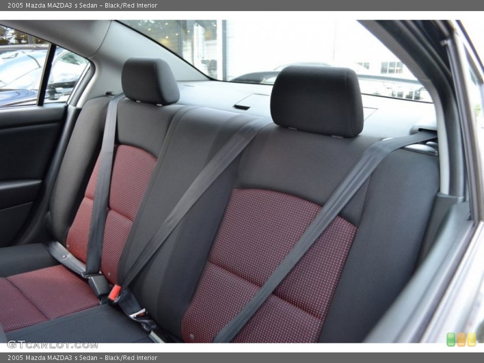 Black/Red Interior Photo for the 2005 Mazda MAZDA3 s Sedan #52284458