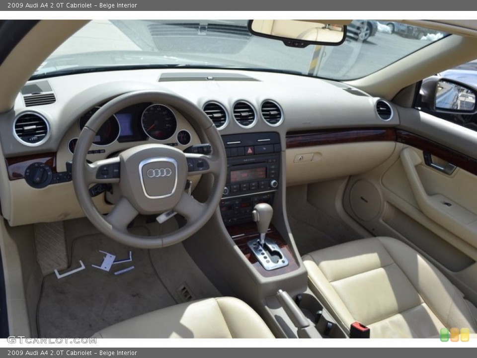 Beige Interior Dashboard for the 2009 Audi A4 2.0T Cabriolet #52284884
