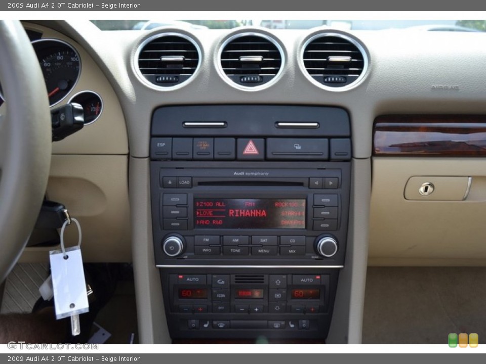 Beige Interior Controls for the 2009 Audi A4 2.0T Cabriolet #52284914