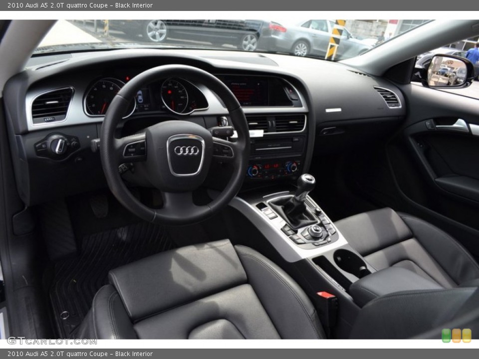 Black Interior Prime Interior for the 2010 Audi A5 2.0T quattro Coupe #52285328