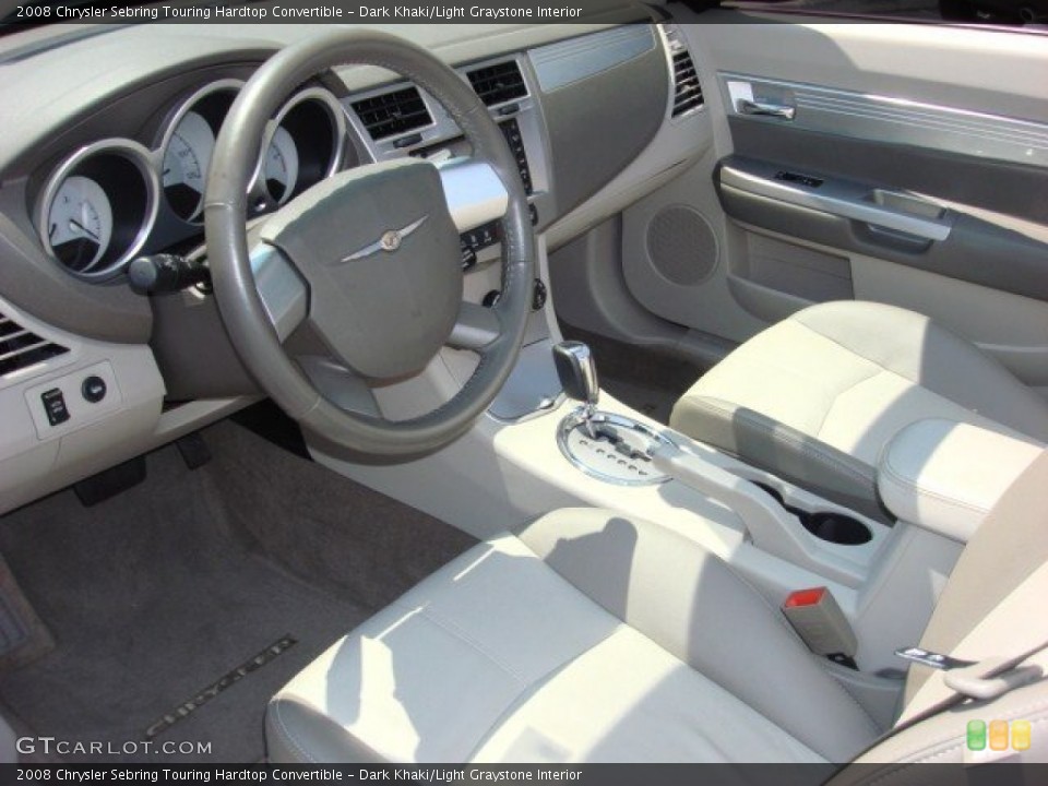 Dark Khaki/Light Graystone Interior Prime Interior for the 2008 Chrysler Sebring Touring Hardtop Convertible #52285982