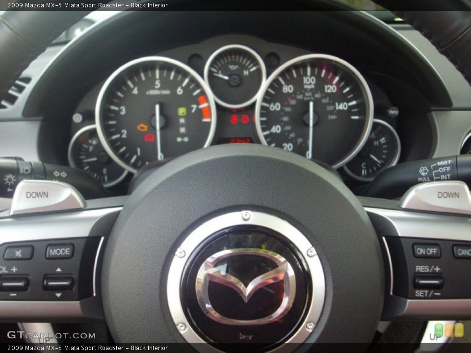 Black Interior Gauges for the 2009 Mazda MX-5 Miata Sport Roadster #52286633