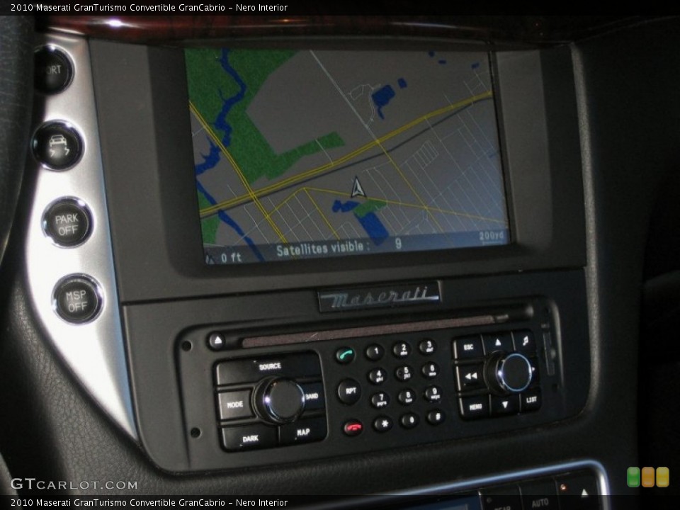 Nero Interior Navigation for the 2010 Maserati GranTurismo Convertible GranCabrio #52287014