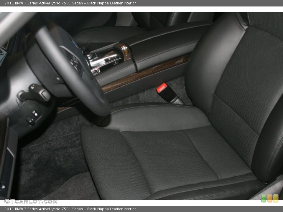Black Nappa Leather Interior Photo for the 2011 BMW 7 Series ActiveHybrid 750Li Sedan #52288673