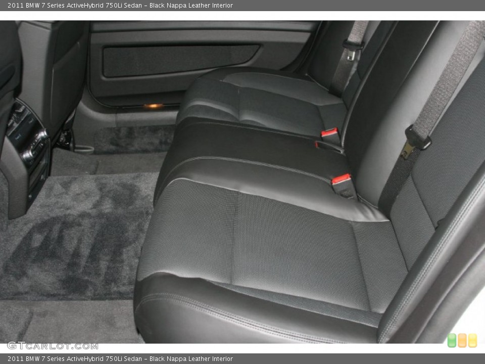Black Nappa Leather Interior Photo for the 2011 BMW 7 Series ActiveHybrid 750Li Sedan #52288688