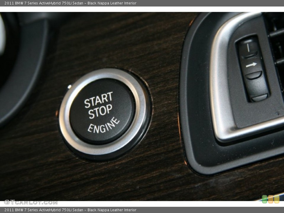 Black Nappa Leather Interior Controls for the 2011 BMW 7 Series ActiveHybrid 750Li Sedan #52288817
