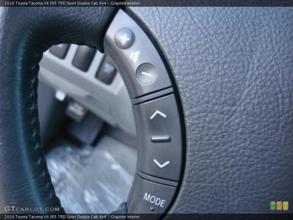 Graphite Interior Controls for the 2010 Toyota Tacoma V6 SR5 TRD Sport Double Cab 4x4 #52290749