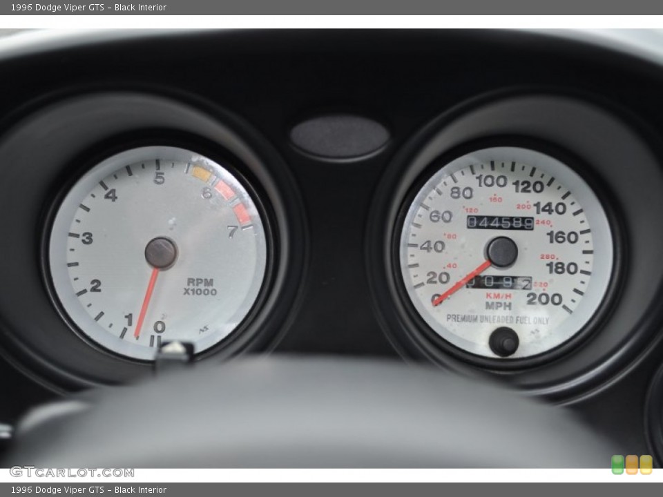 Black Interior Gauges for the 1996 Dodge Viper GTS #52291841
