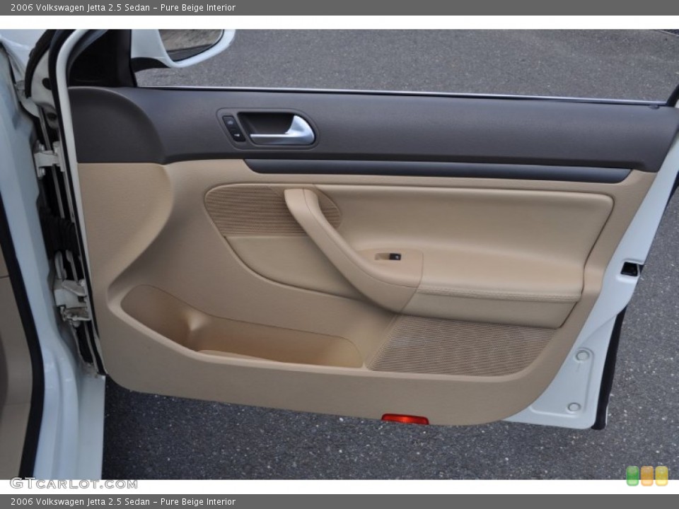 Pure Beige Interior Door Panel for the 2006 Volkswagen Jetta 2.5 Sedan #52292882