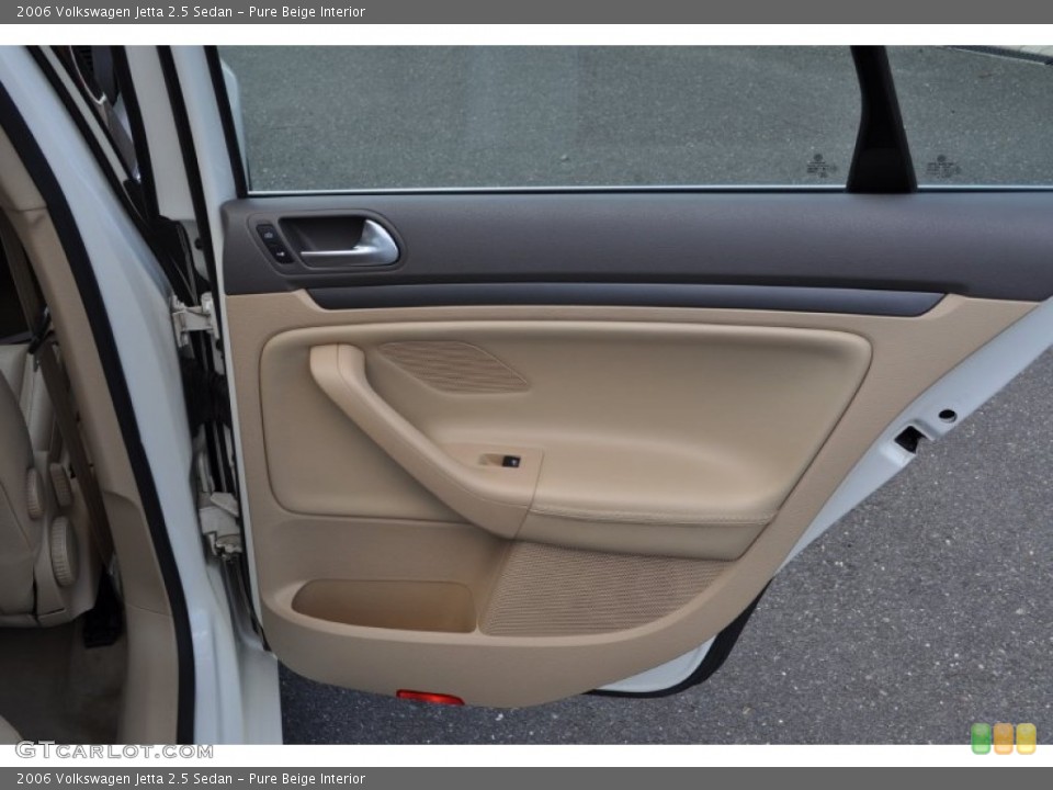 Pure Beige Interior Door Panel for the 2006 Volkswagen Jetta 2.5 Sedan #52292897