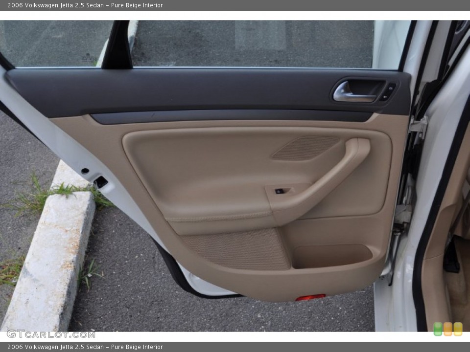 Pure Beige Interior Door Panel for the 2006 Volkswagen Jetta 2.5 Sedan #52292915