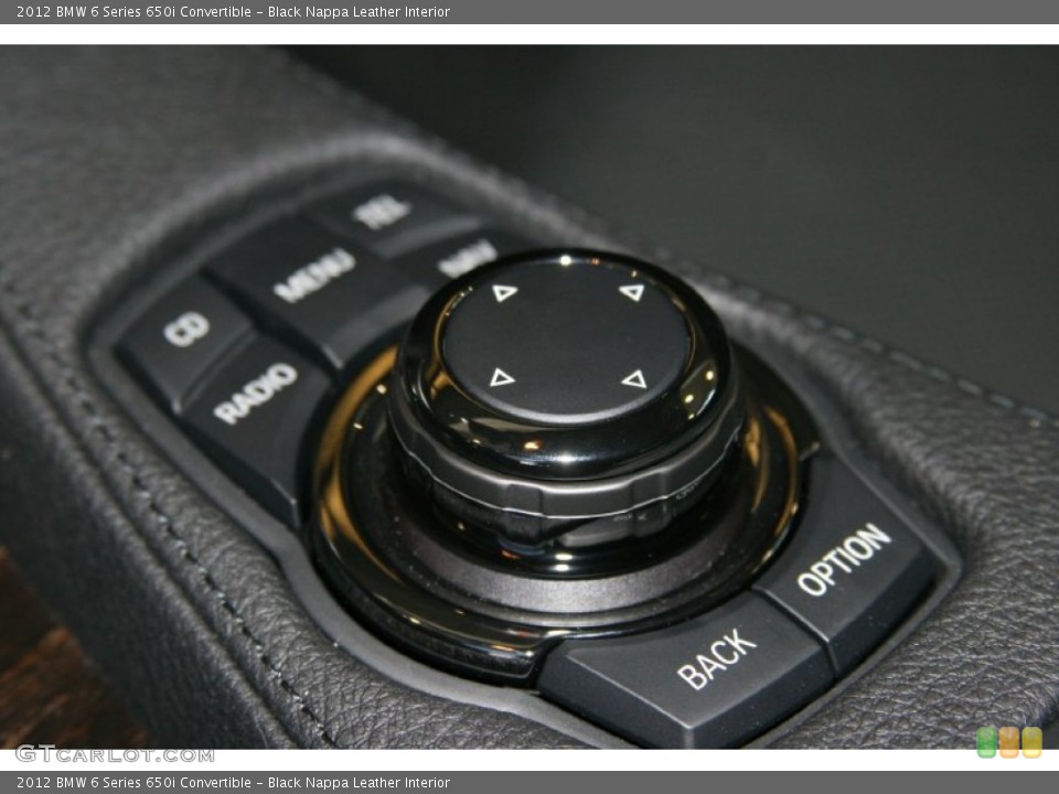 Black Nappa Leather Interior Controls for the 2012 BMW 6 Series 650i Convertible #52293299