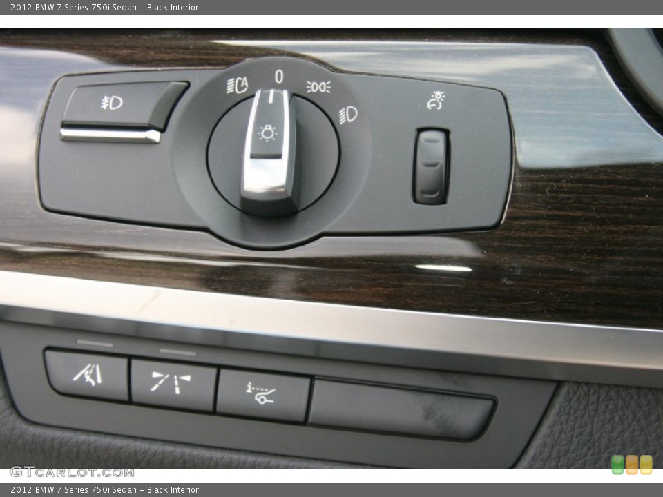 Black Interior Controls for the 2012 BMW 7 Series 750i Sedan #52293713