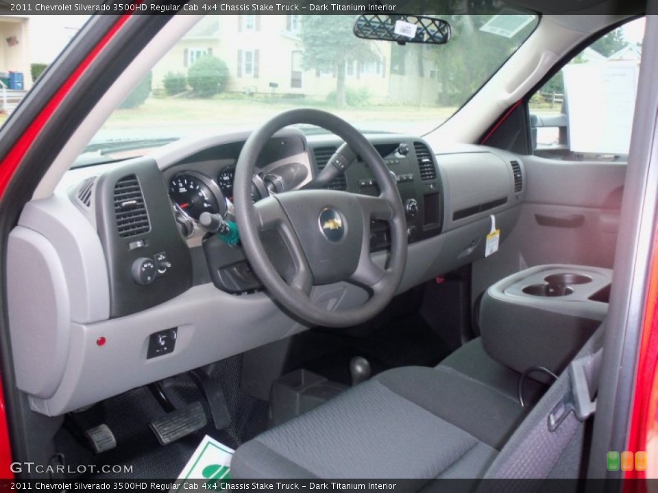 Dark Titanium Interior Dashboard for the 2011 Chevrolet Silverado 3500HD Regular Cab 4x4 Chassis Stake Truck #52294859