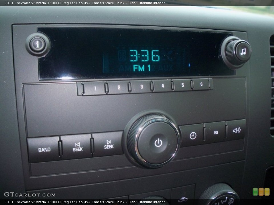 Dark Titanium Interior Controls for the 2011 Chevrolet Silverado 3500HD Regular Cab 4x4 Chassis Stake Truck #52295024