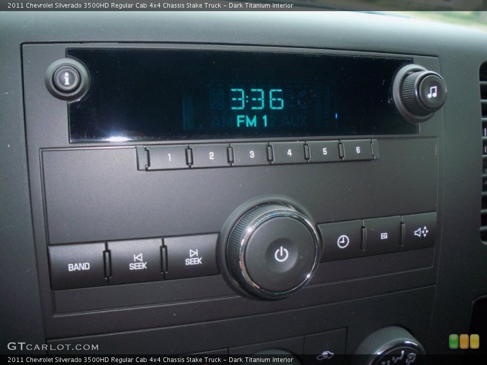 Dark Titanium Interior Controls for the 2011 Chevrolet Silverado 3500HD Regular Cab 4x4 Chassis Stake Truck #52295024