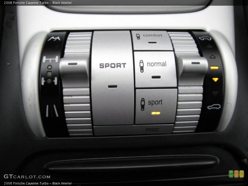 Black Interior Controls for the 2008 Porsche Cayenne Turbo #52295369