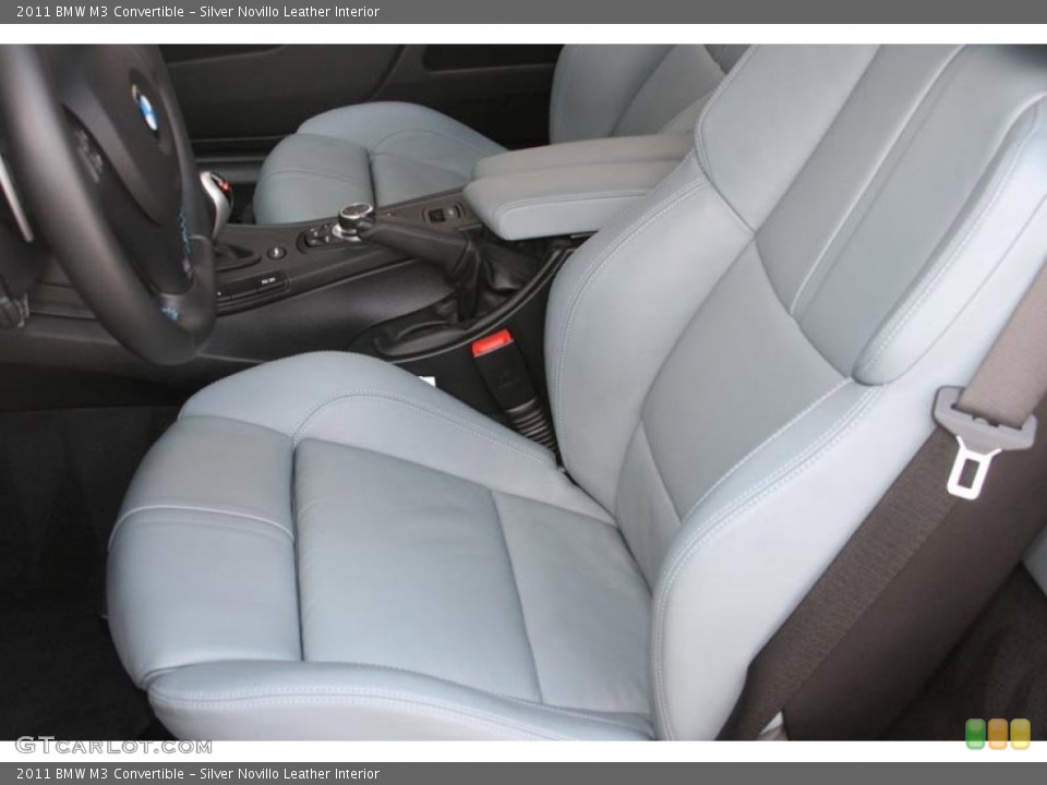 Silver Novillo Leather Interior Photo for the 2011 BMW M3 Convertible #52297493