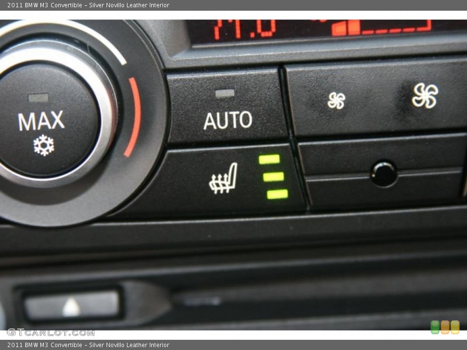 Silver Novillo Leather Interior Controls for the 2011 BMW M3 Convertible #52297724