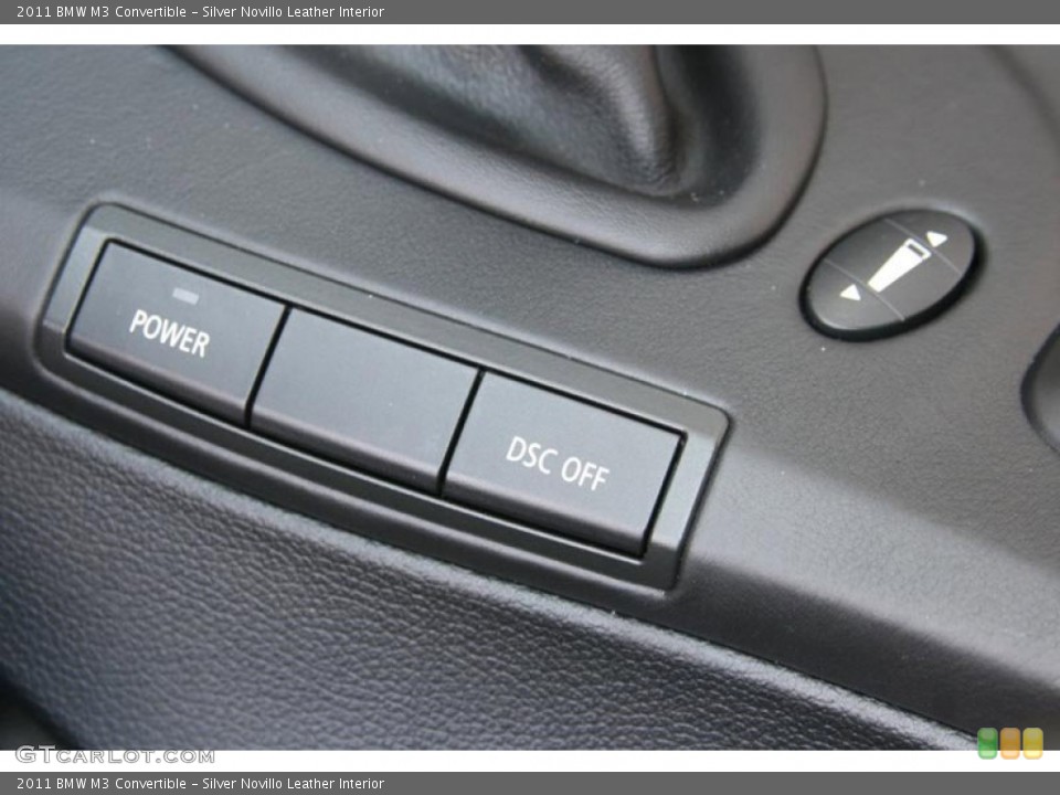 Silver Novillo Leather Interior Controls for the 2011 BMW M3 Convertible #52297739