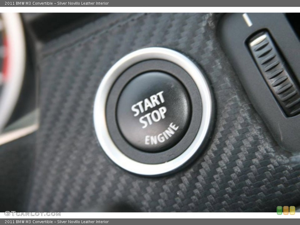 Silver Novillo Leather Interior Controls for the 2011 BMW M3 Convertible #52297775