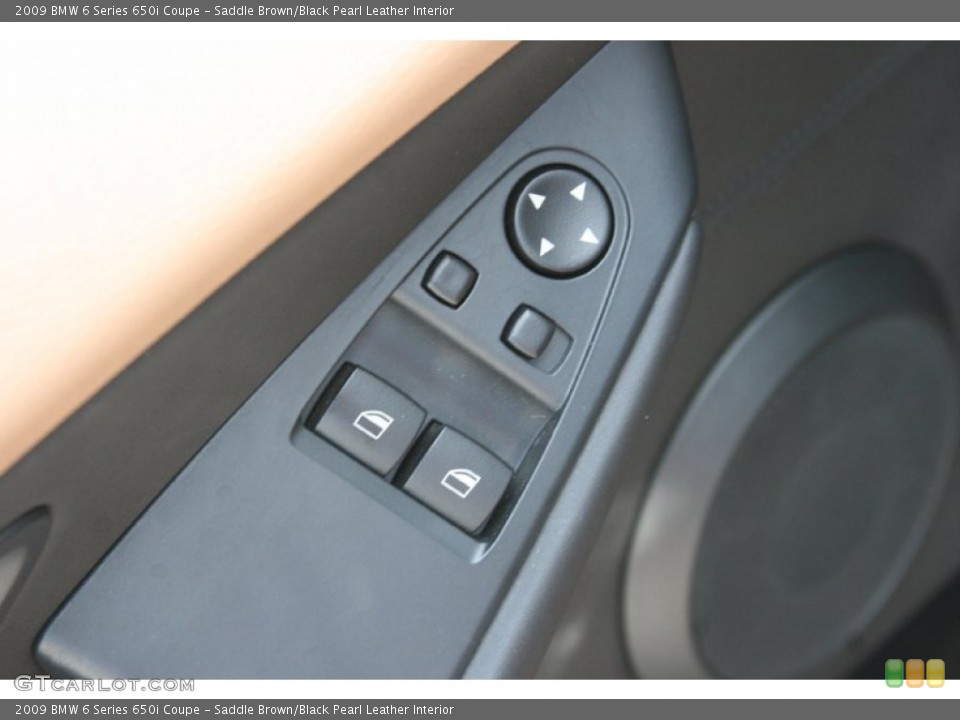 Saddle Brown/Black Pearl Leather Interior Controls for the 2009 BMW 6 Series 650i Coupe #52298192