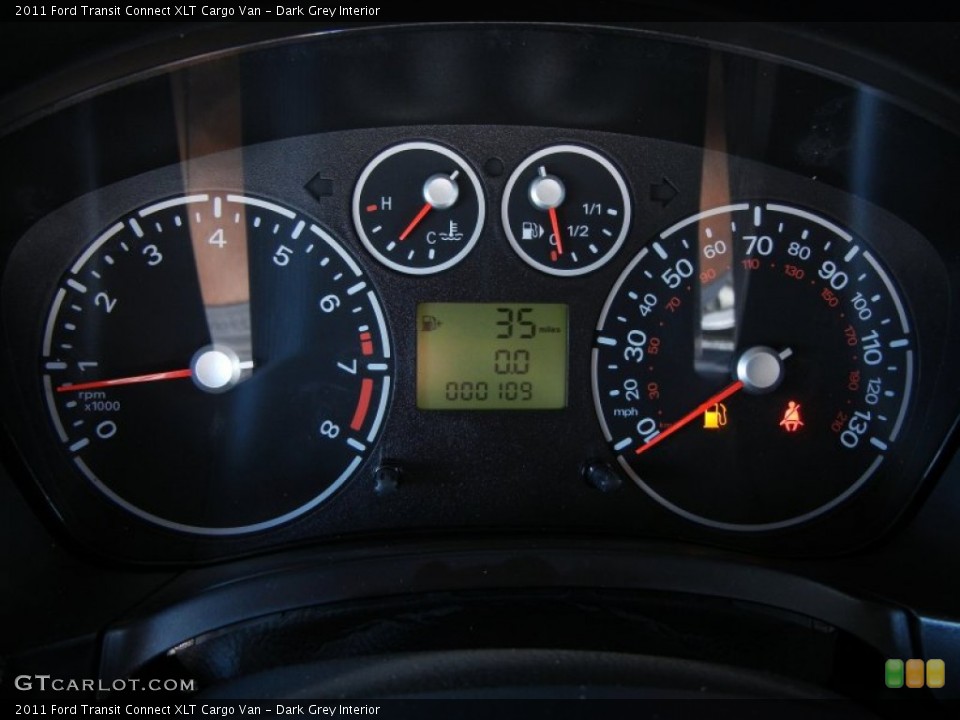 Dark Grey Interior Gauges for the 2011 Ford Transit Connect XLT Cargo Van #52299062