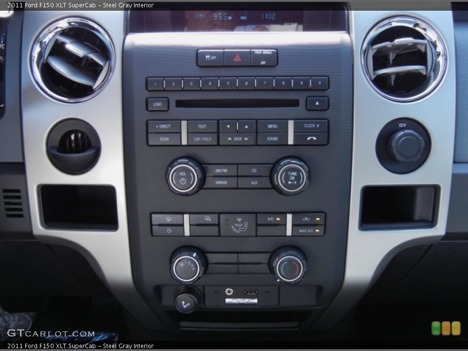 Steel Gray Interior Controls for the 2011 Ford F150 XLT SuperCab #52299266