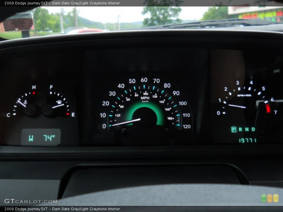 Dark Slate Gray/Light Graystone Interior Gauges for the 2009 Dodge Journey SXT #52302266