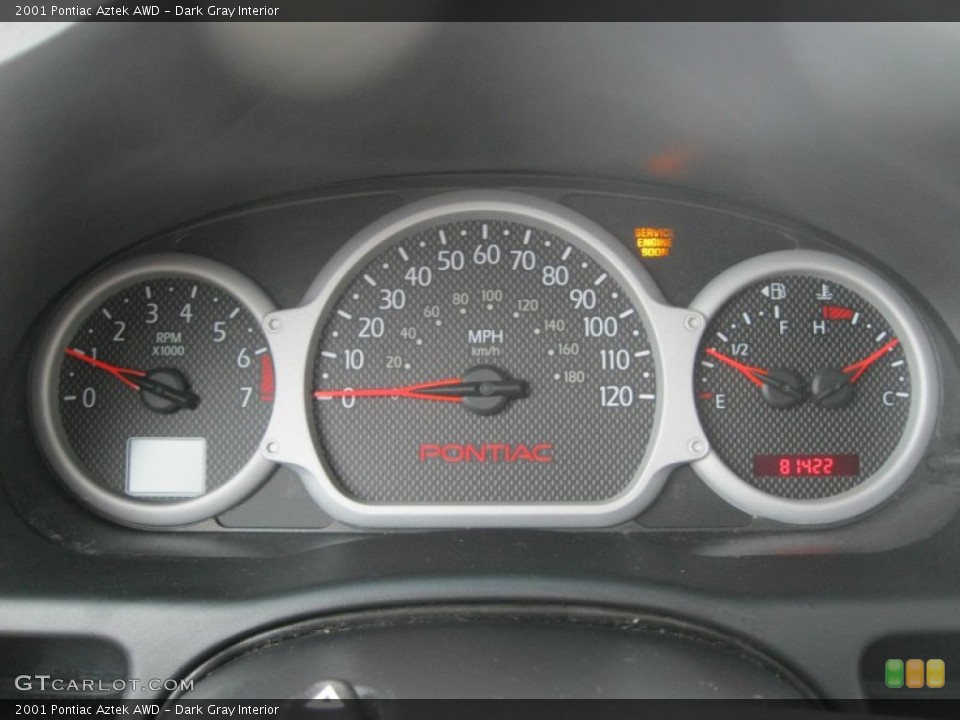 Dark Gray Interior Gauges for the 2001 Pontiac Aztek AWD #52304636