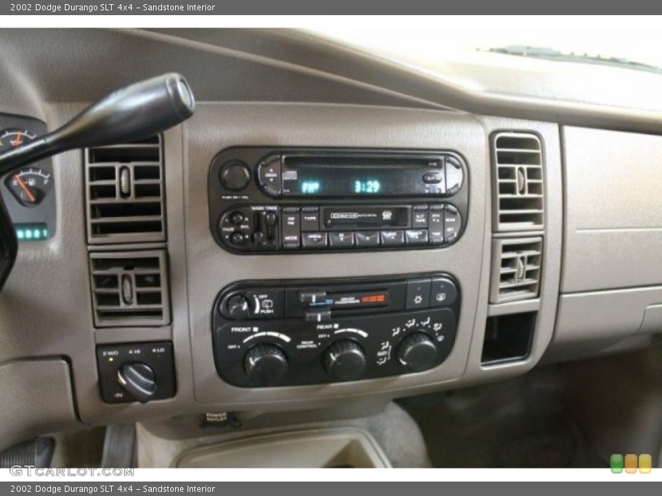 Sandstone Interior Controls for the 2002 Dodge Durango SLT 4x4 #52305389