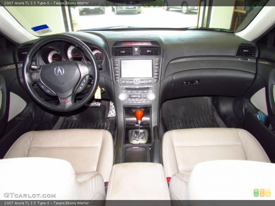 Taupe/Ebony Interior Dashboard for the 2007 Acura TL 3.5 Type-S #52308500