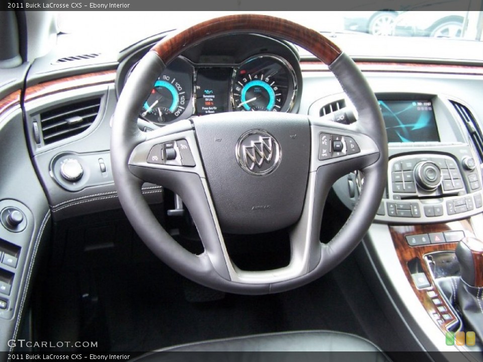 Ebony Interior Steering Wheel for the 2011 Buick LaCrosse CXS #52311764