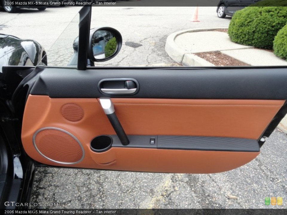 Tan Interior Door Panel for the 2006 Mazda MX-5 Miata Grand Touring Roadster #52312986