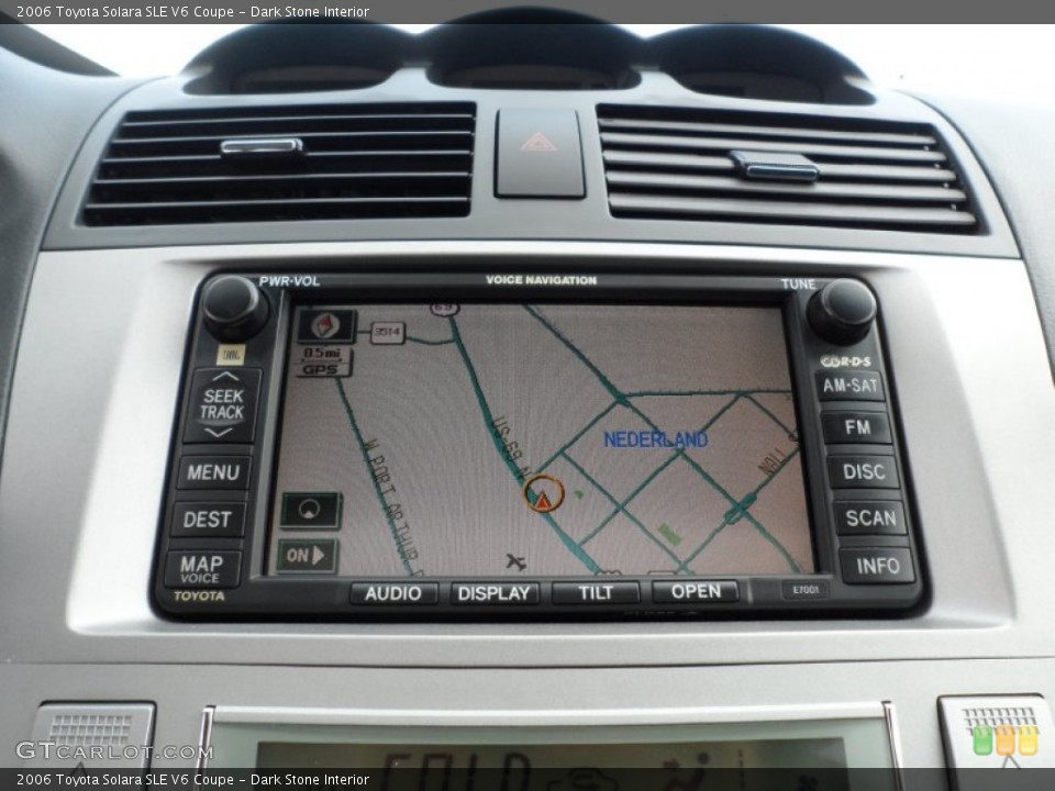 Dark Stone Interior Navigation for the 2006 Toyota Solara SLE V6 Coupe #52313232