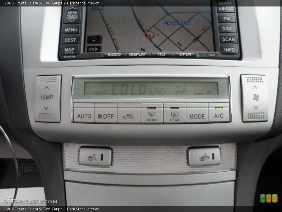 Dark Stone Interior Controls for the 2006 Toyota Solara SLE V6 Coupe #52313247