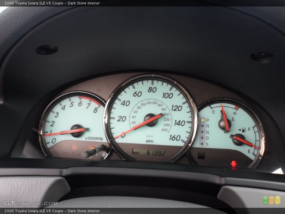 Dark Stone Interior Gauges for the 2006 Toyota Solara SLE V6 Coupe #52313304