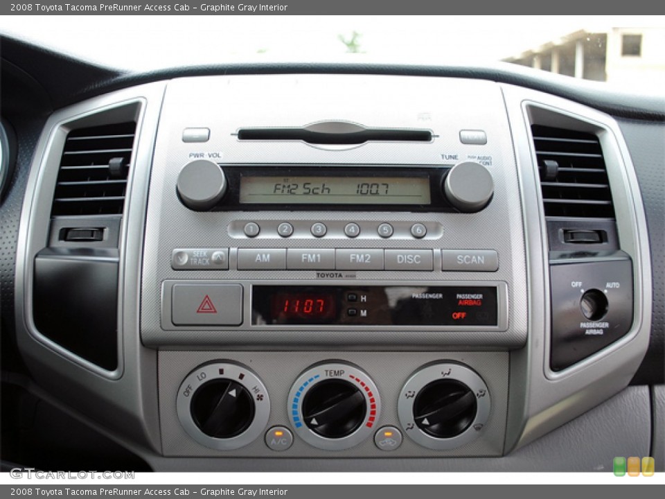 Graphite Gray Interior Controls for the 2008 Toyota Tacoma PreRunner Access Cab #52313871