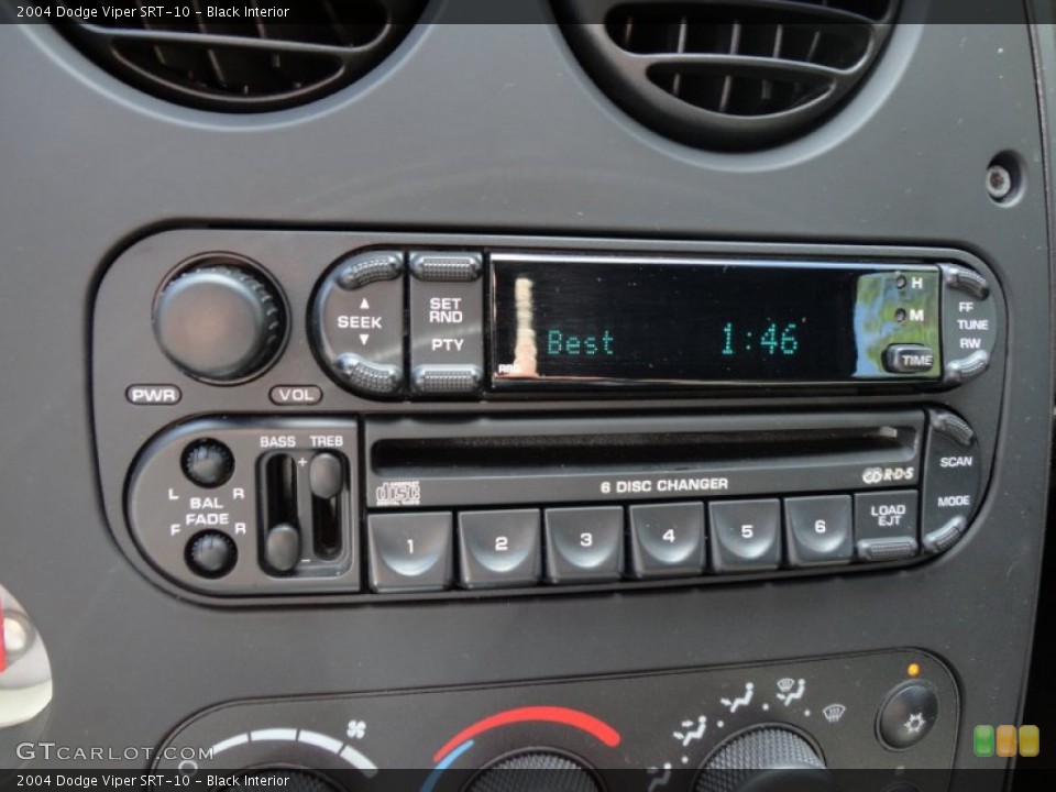 Black Interior Controls for the 2004 Dodge Viper SRT-10 #52314951