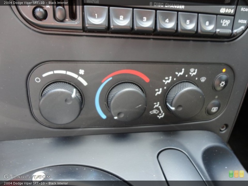 Black Interior Controls for the 2004 Dodge Viper SRT-10 #52314963