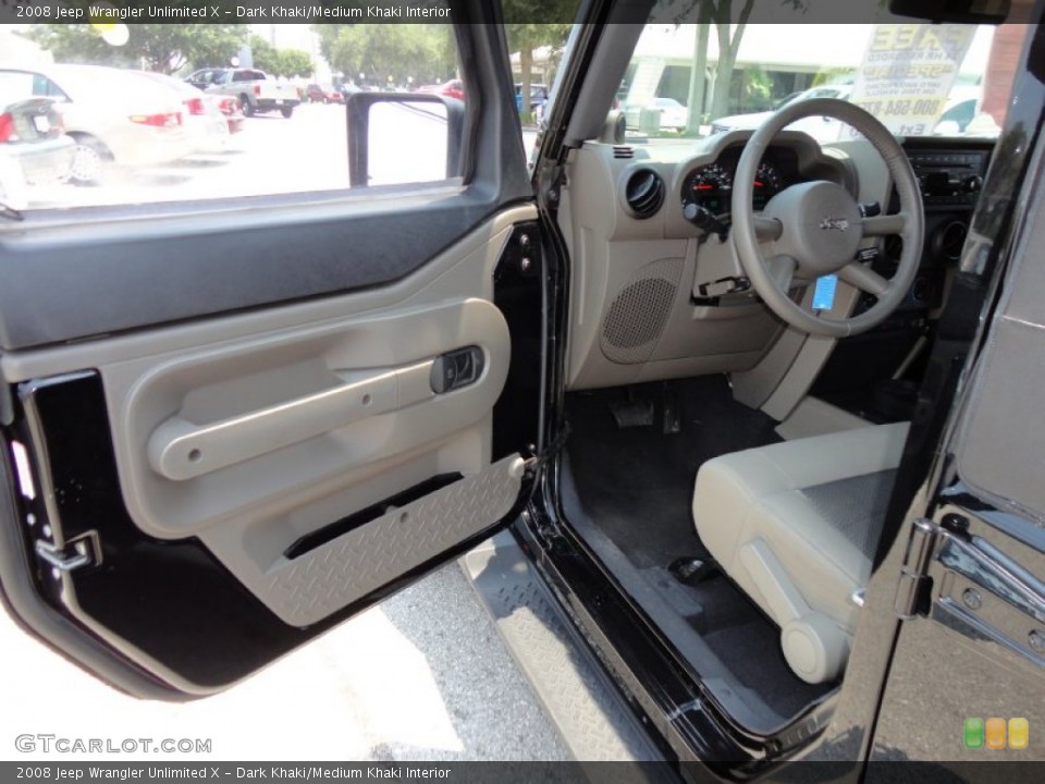 Dark Khaki/Medium Khaki Interior Photo for the 2008 Jeep Wrangler Unlimited X #52316403