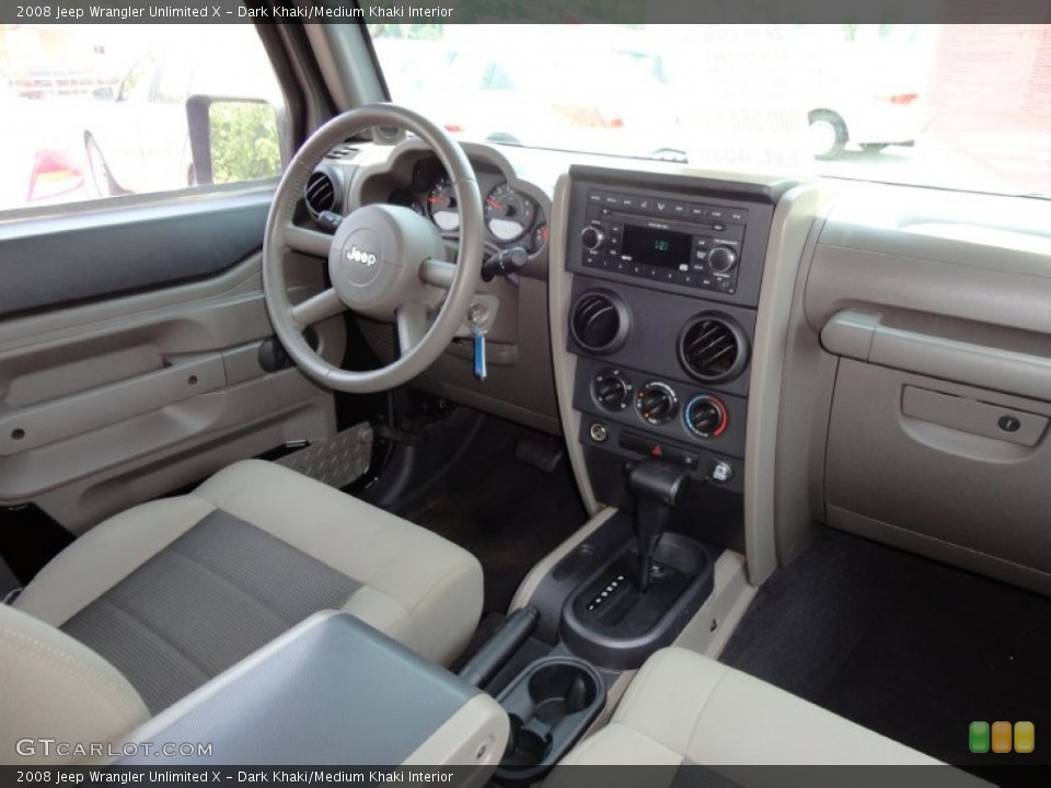 Dark Khaki/Medium Khaki Interior Dashboard for the 2008 Jeep Wrangler Unlimited X #52316559